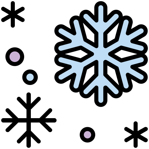 opady śniegu Generic color lineal-color ikona