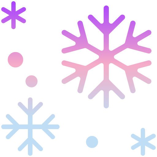 sneeuwval Generic gradient fill icoon