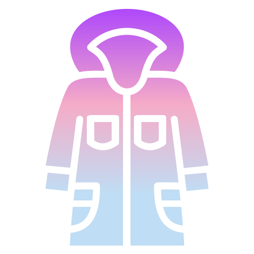 chaqueta abrigo Generic gradient fill icono