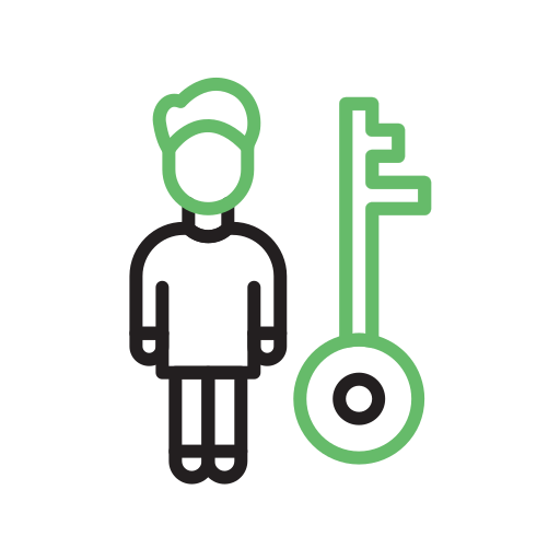 Key person Generic color outline icon