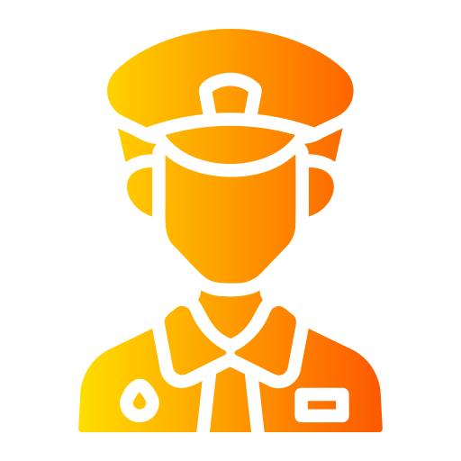 poliziotto Generic gradient fill icona