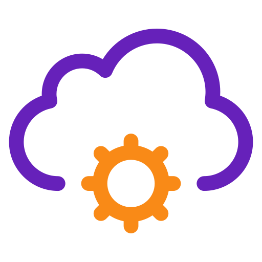 configuración de la nube Generic color outline icono
