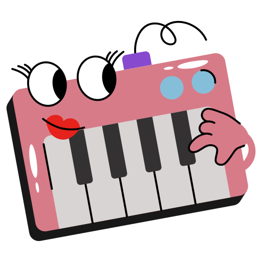 Piano Generic Sticker Color Fill icon