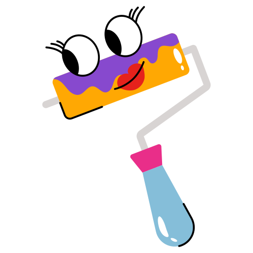 Paint roller Generic Sticker Color Fill icon