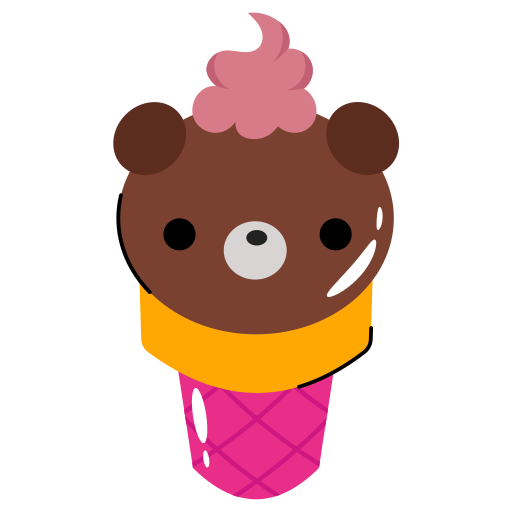 cucurucho de helado Generic Sticker Color Fill icono