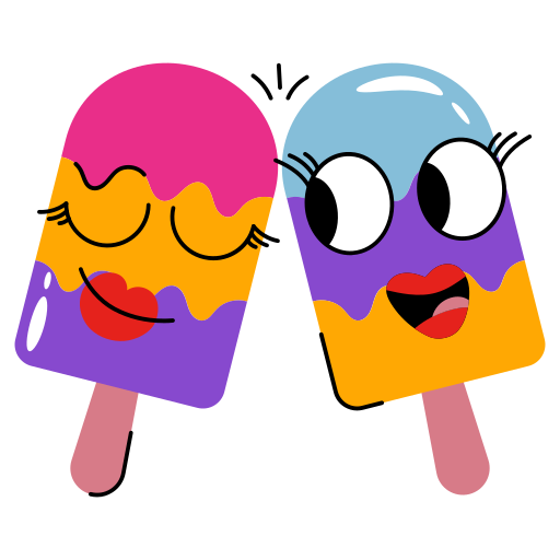 фруктовое мороженое Generic Sticker Color Fill иконка