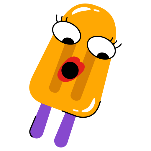 Popsicle Generic Sticker Color Fill icon