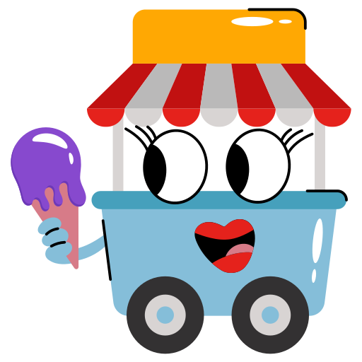 Ice cream cart Generic Sticker Color Fill icon