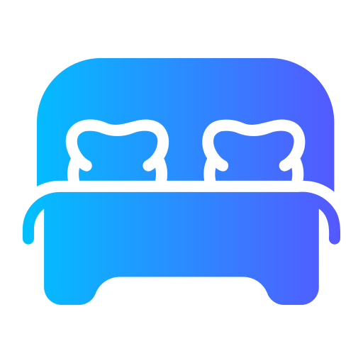 Bed Generic gradient fill icon