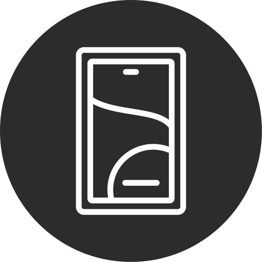 smartfon Generic black fill ikona