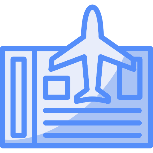 비행기표 Generic color lineal-color icon