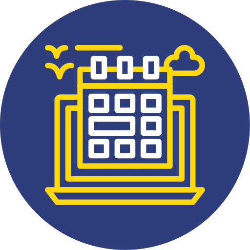 Flexible schedule Generic color fill icon