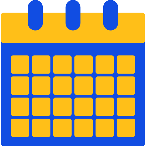 calendrier Generic color fill Icône