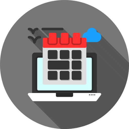 Flexible schedule Generic color fill icon