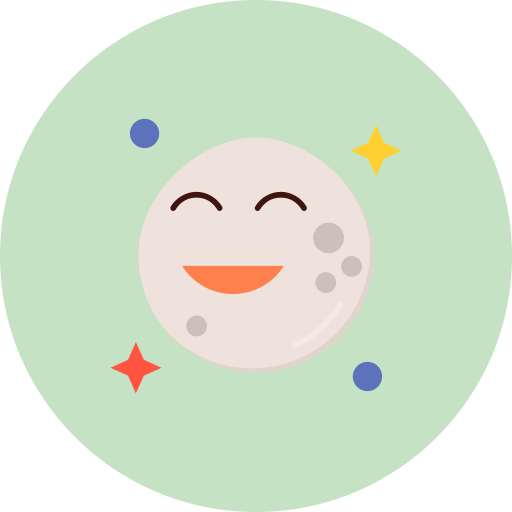 księżyc Generic color fill ikona