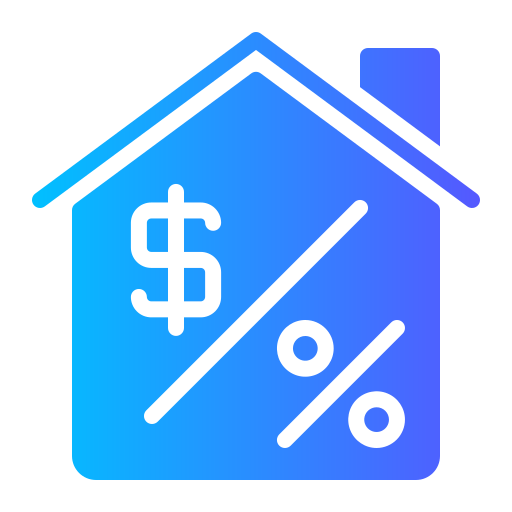 tasso d'interesse Generic gradient fill icona