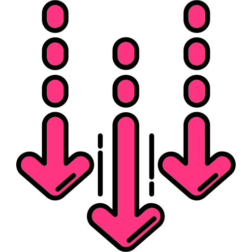 감소하다 Generic color lineal-color icon