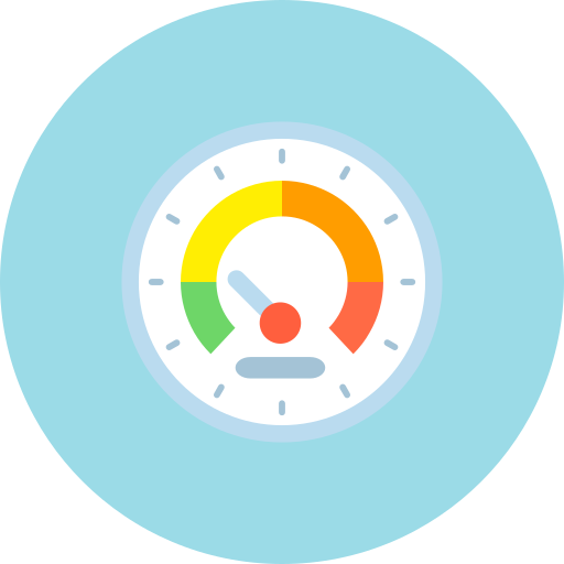 Speedometer Generic color fill icon