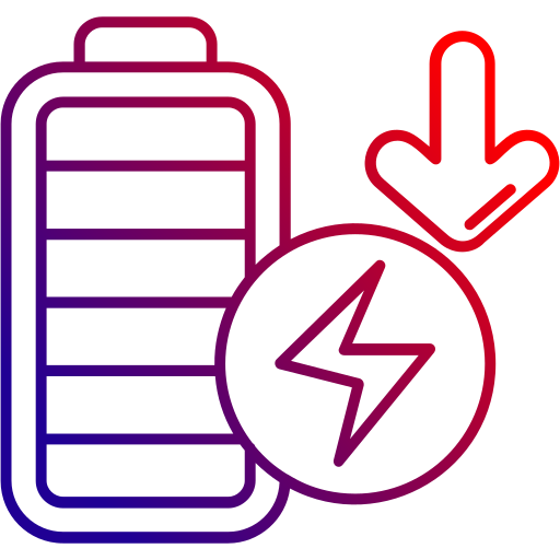 batería baja Generic gradient outline icono