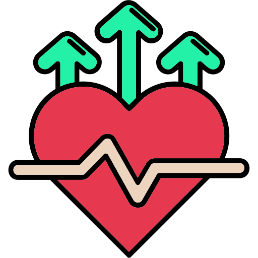 Heart rate Generic color lineal-color icon