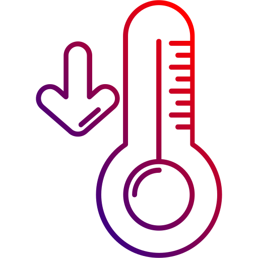 bassa temperatura Generic gradient outline icona