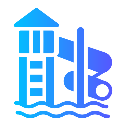 Water slide Generic gradient fill icon