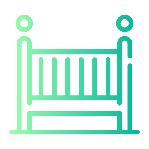 Baby bed Generic gradient outline icon