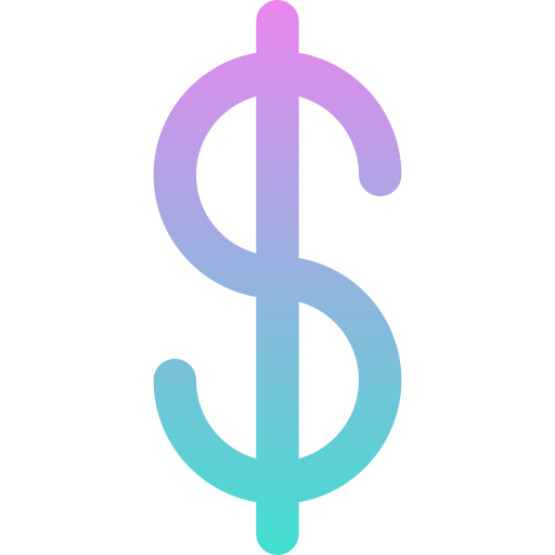 dollar Generic gradient outline Icône