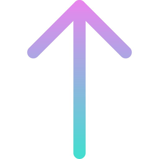 flecha arriba Generic gradient outline icono