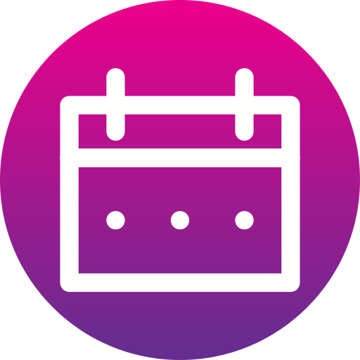 calendario Generic gradient fill icono