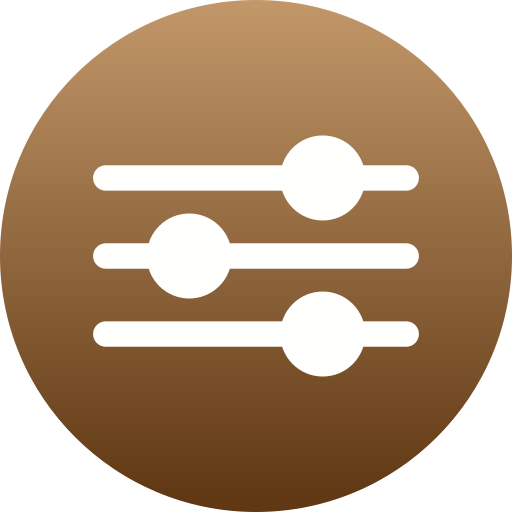 equalizer-steuerung Generic gradient fill icon
