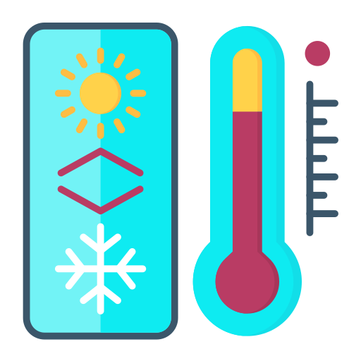 termostat Generic color fill ikona