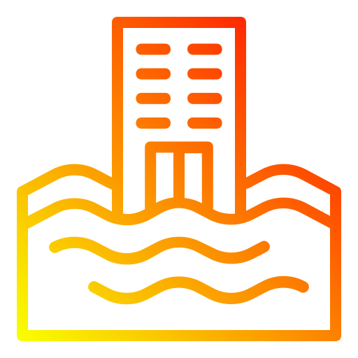 inundación Generic gradient outline icono