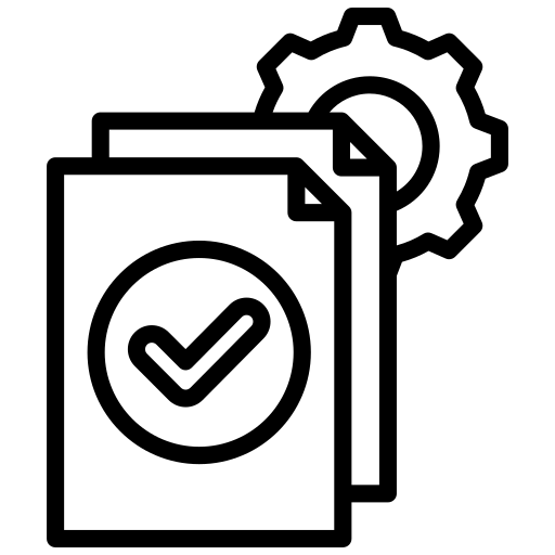 ausgefülltes formular Generic black outline icon