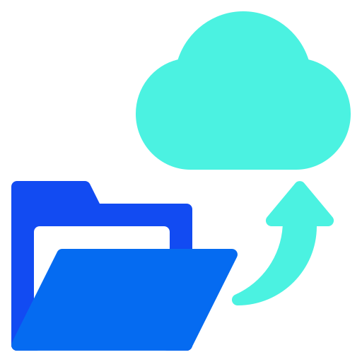 cloud-datei Generic color fill icon