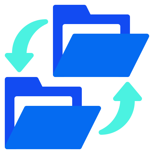 transferencia de archivos Generic color fill icono