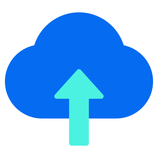 an cloud senden Generic color fill icon