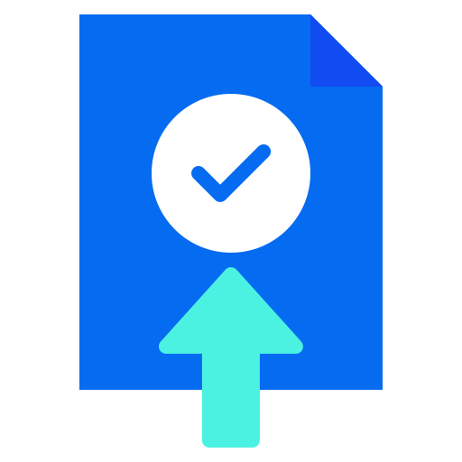 Upload sign Generic color fill icon