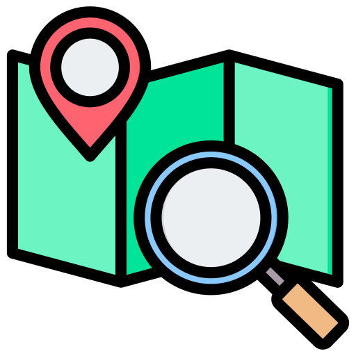 Location analysis Generic color lineal-color icon