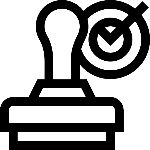 pieczątka Basic Straight Lineal ikona