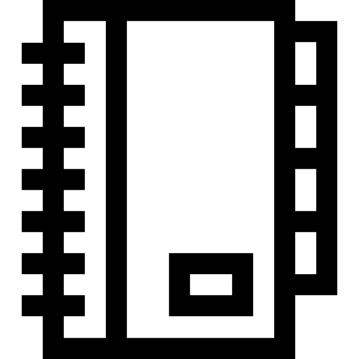 notizbuch Basic Straight Lineal icon