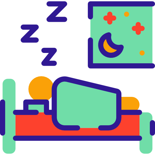 寝る Wanicon Lineal Color icon
