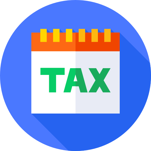 Taxes Flat Circular Flat icon