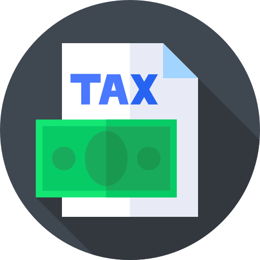 impuesto Flat Circular Flat icono