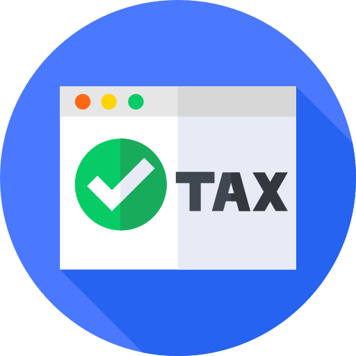 Tax Flat Circular Flat icon