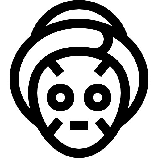 mascarilla Basic Straight Lineal icono