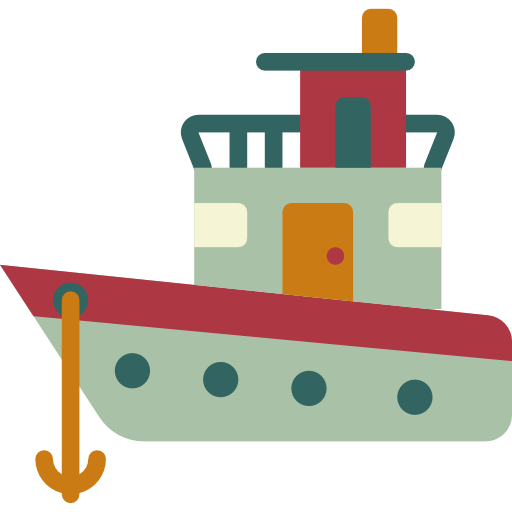 Boat Wanicon Flat icon