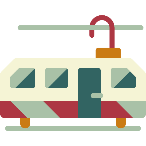 Tram Wanicon Flat icon