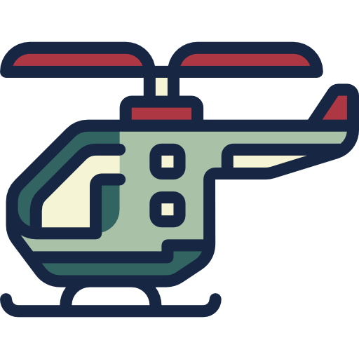 Helicopter Wanicon Lineal Color icon