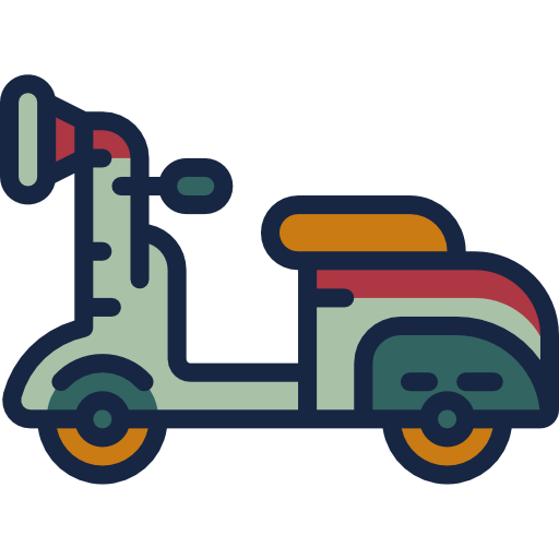 Motorbike Wanicon Lineal Color icon